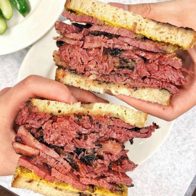 Pastrami on rye is a New York classic