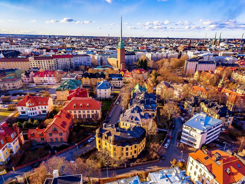 Historic downtown Helsinki.