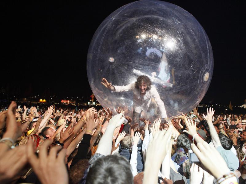 The Flaming Lips perform at the festival in 2010.
