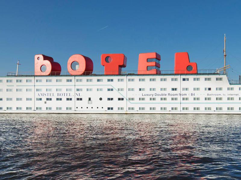 Botel offers guests the rare opportunity to sleep over in block letters.