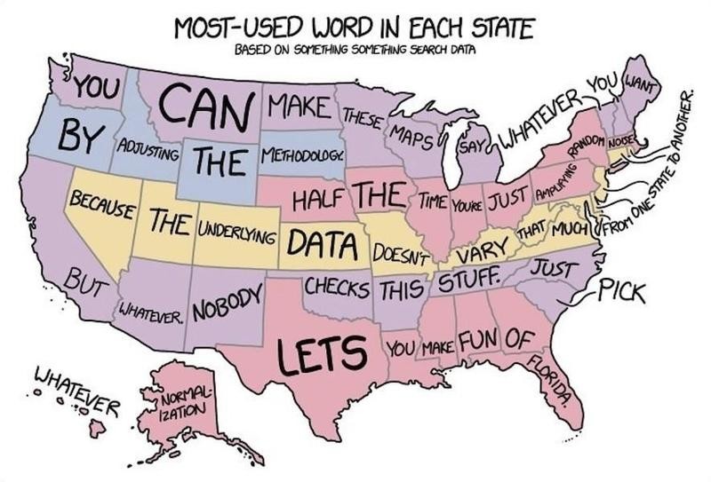 50 Hilarious Maps of the . | Far & Wide