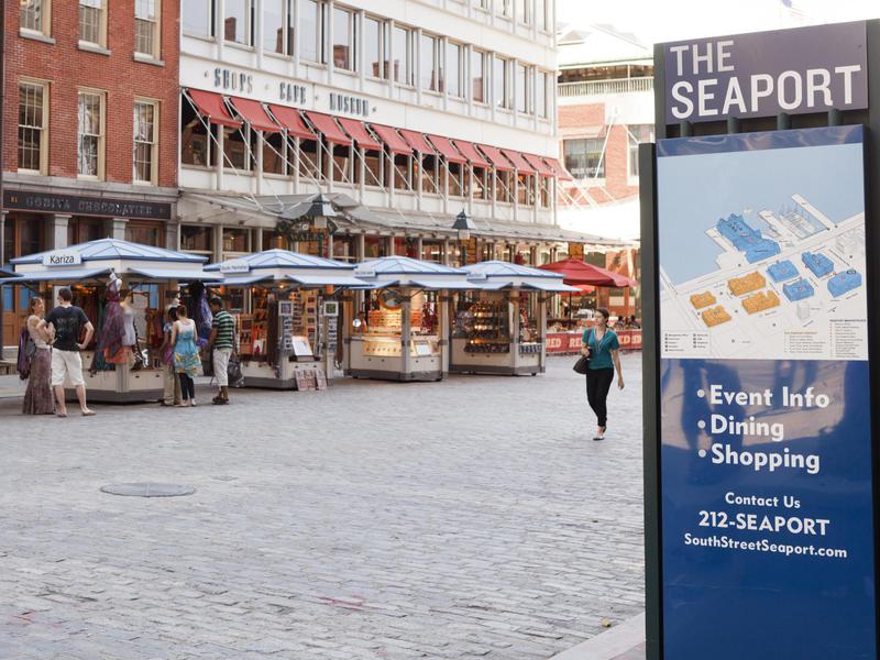 História e compras são empates no South Street Seaport.